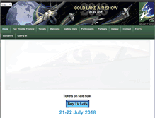 Tablet Screenshot of coldlakeairshow.com